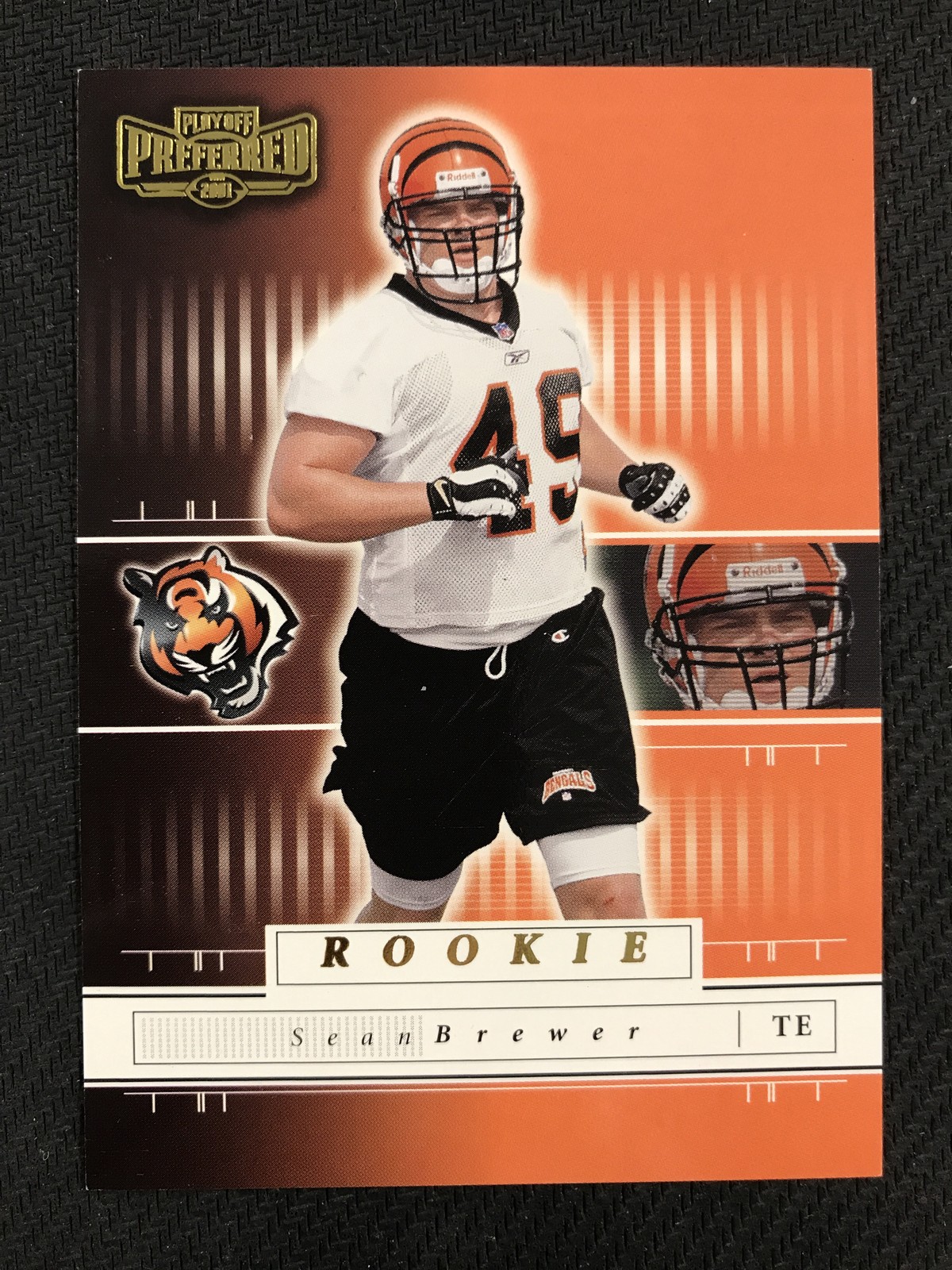 2001 Playoff Preferred #159 Sean Brewer /1100 Cincinnati Bengals