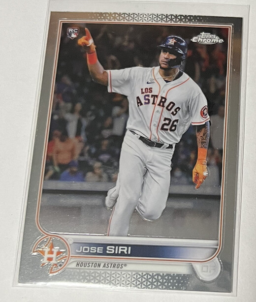 2022 Topps Chrome Jose Siri #204 RC Rookie Houston Astros