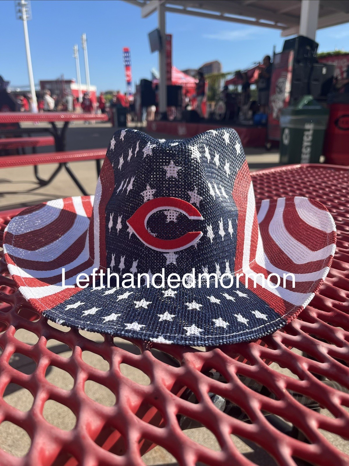 2026 Cincinnati Reds USA-Themed Cowboy Hat SGA 7/4/26