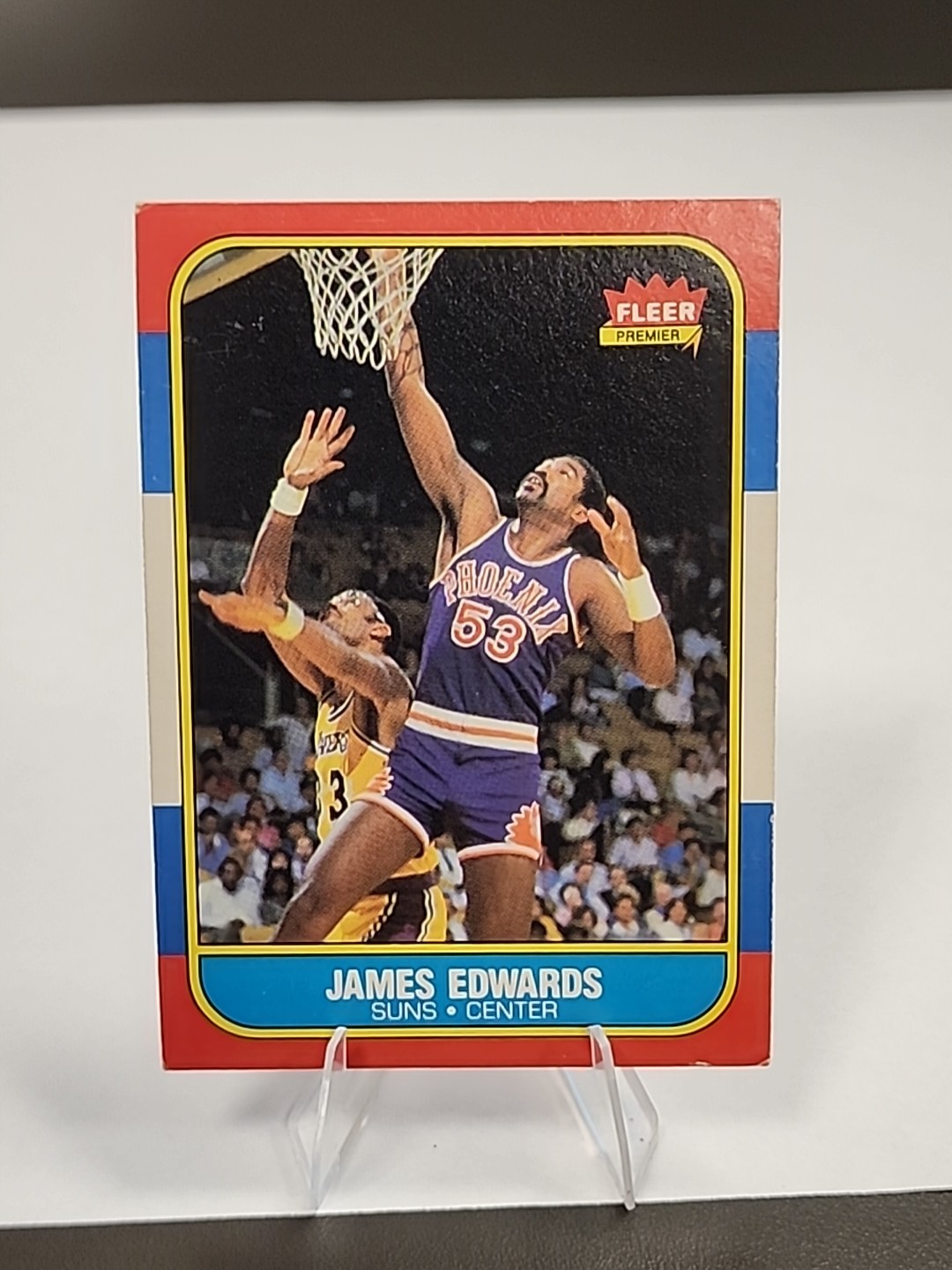 JAMES EDWARDS 1986-87 FLEER PREMIER NBA BASKETBALL PHOENIX SUNS #29