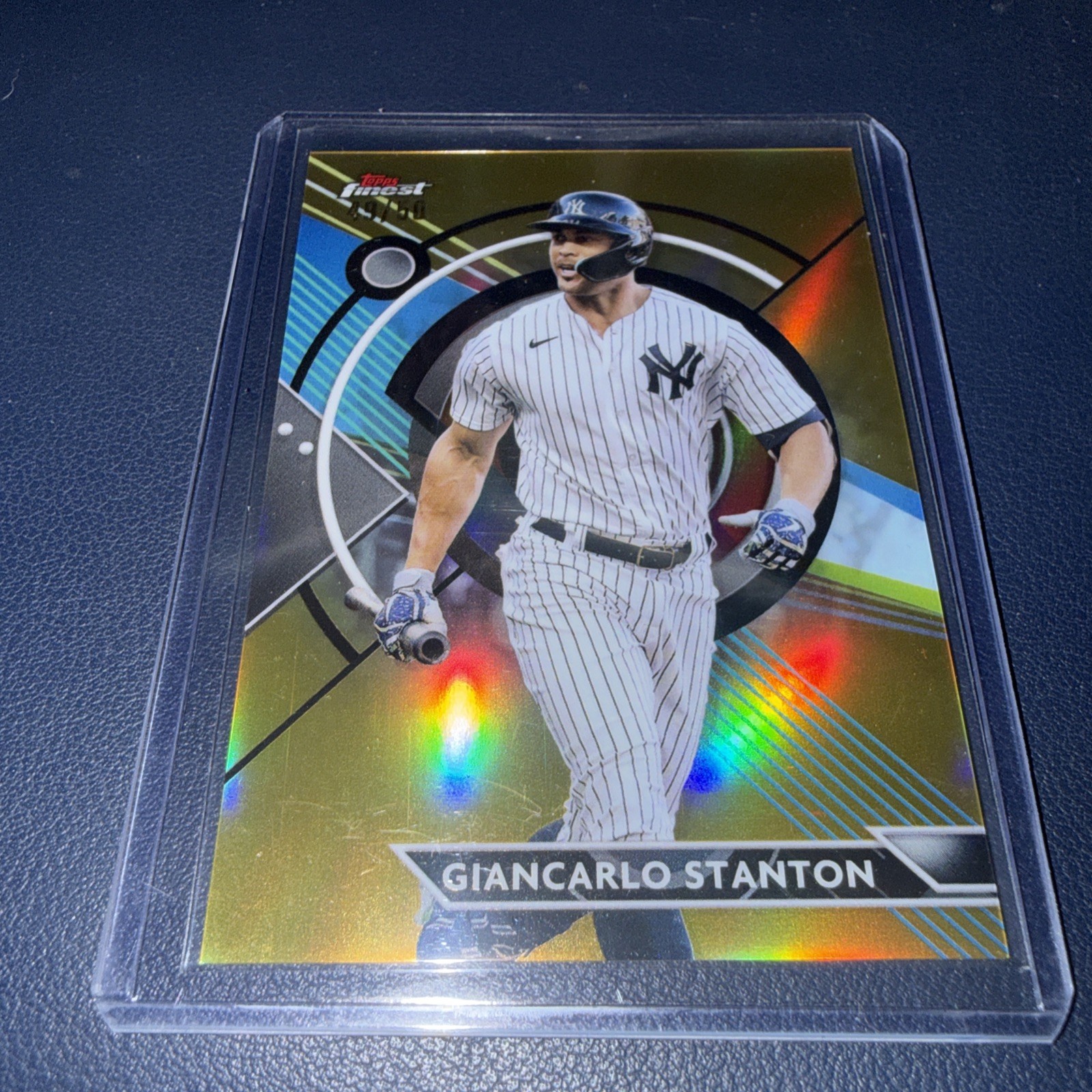2023 Topps Finest Gold Refractor Giancarlo Stanton #115 49/50