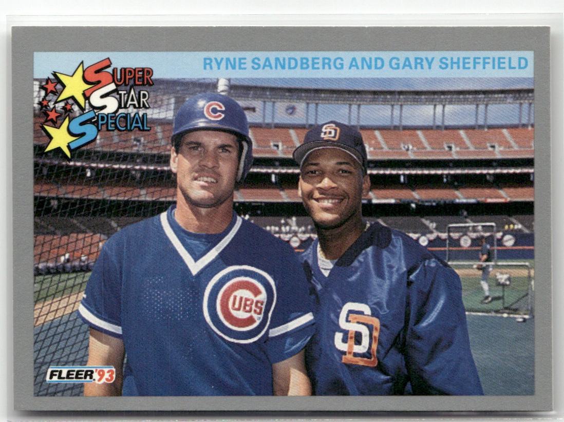 1993 FLEER #356 TRIPLE THREATS (RYNE SANDBERG / GARY SHEFFIELD)