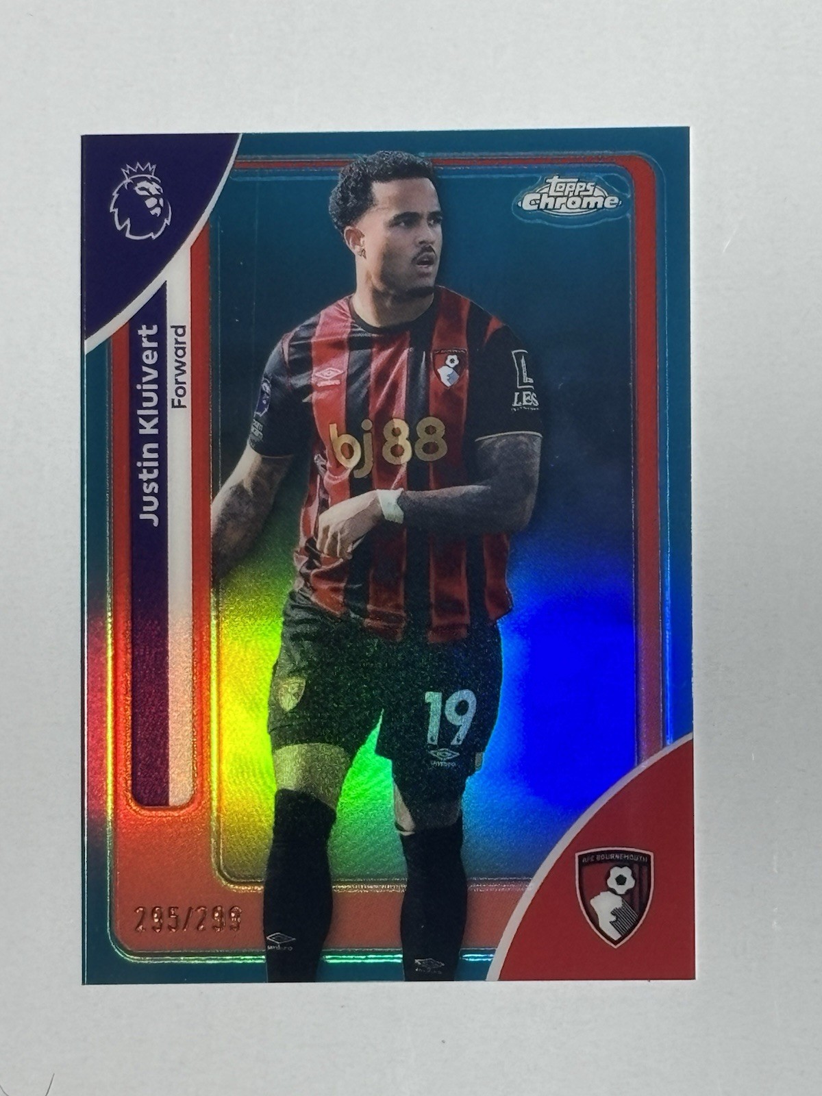 2026 Topps Chrome Premier League JUSTIN KLUIVERT REFRACTOR /299 #1