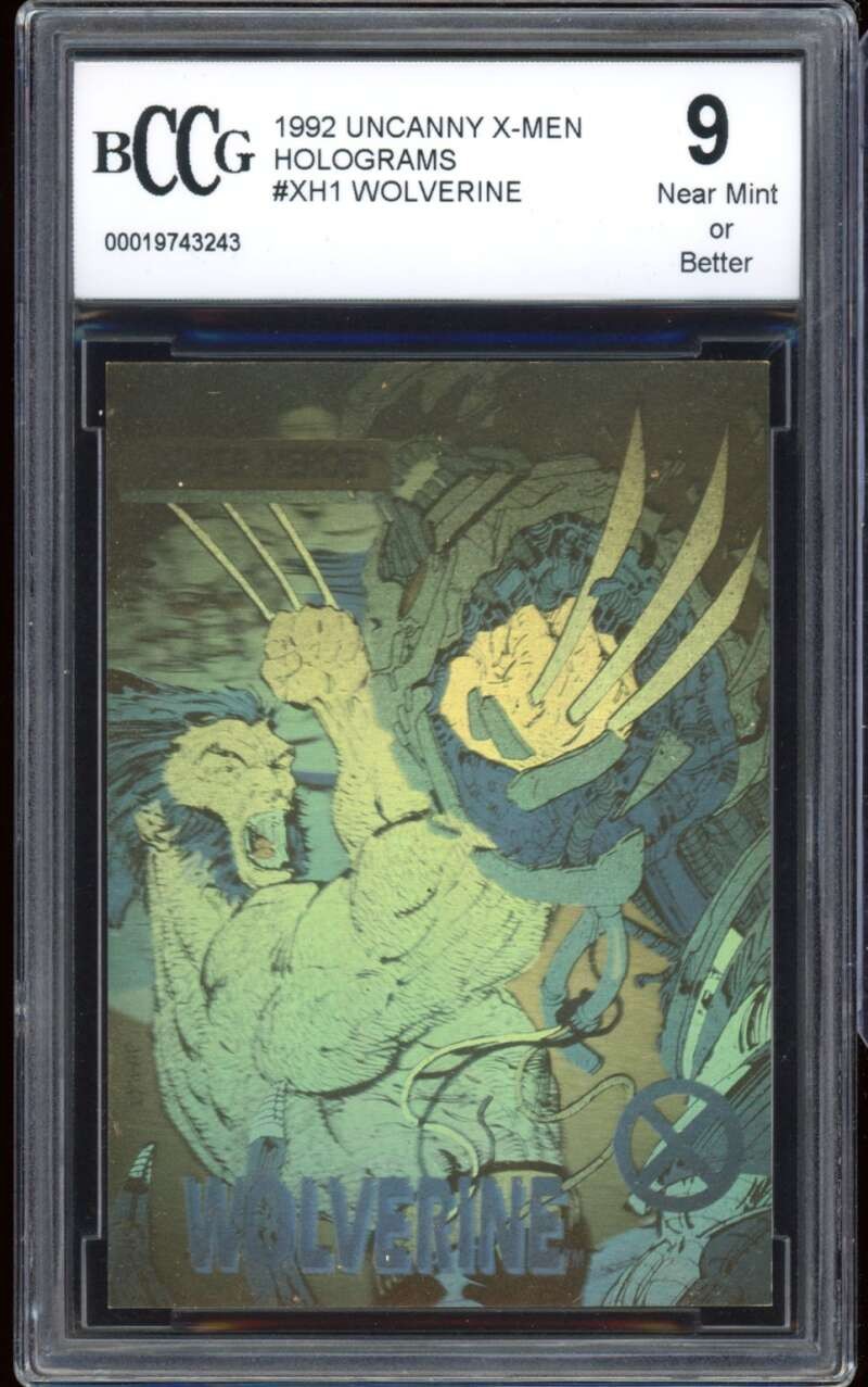 Wolverine Card 1992 Uncanny X-Men Holograms #XH1 BGS BCCG 9