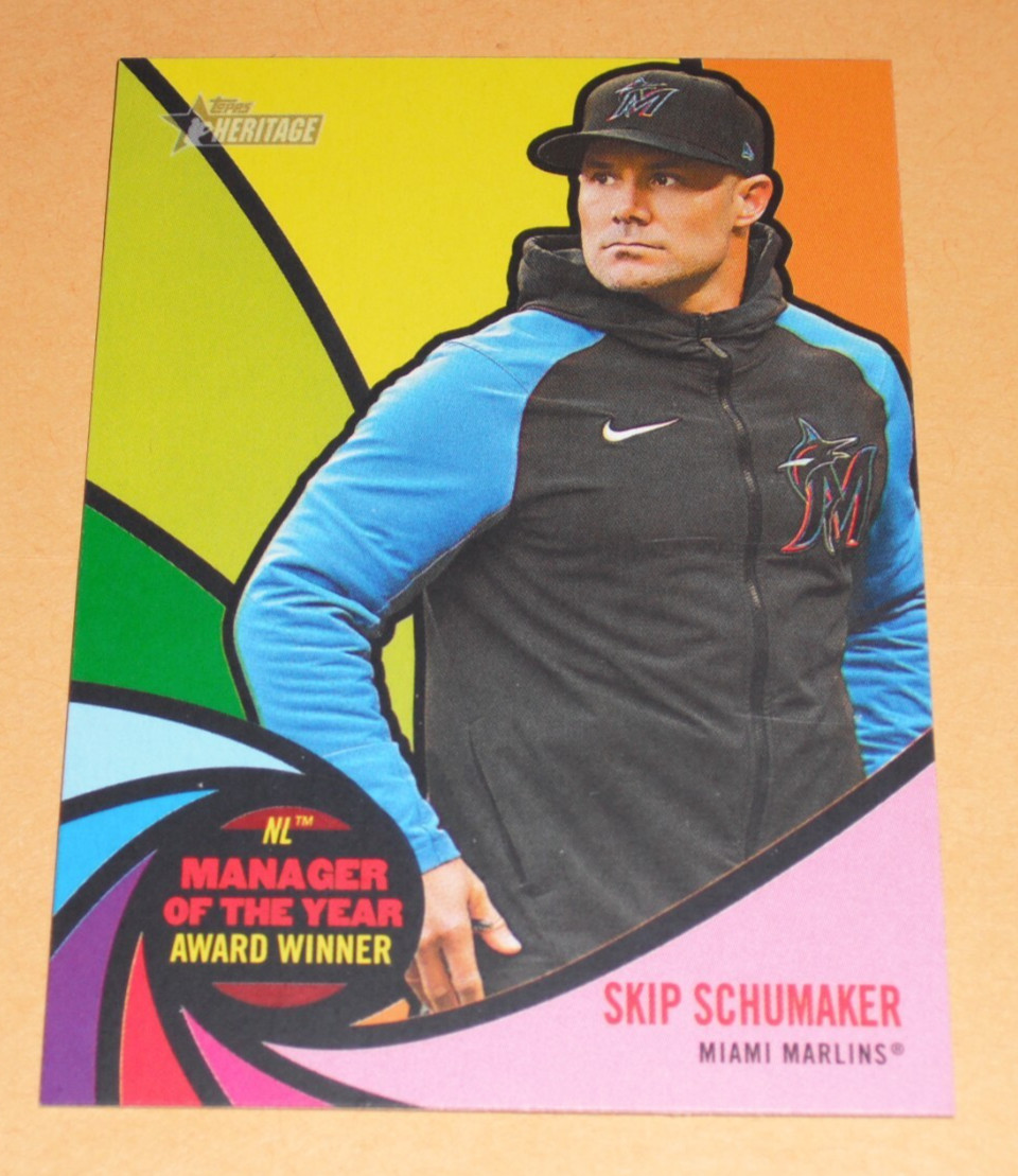 2024 Heritage High Number Skip Schumaker #AW-8 Miami Marlins NL Manager