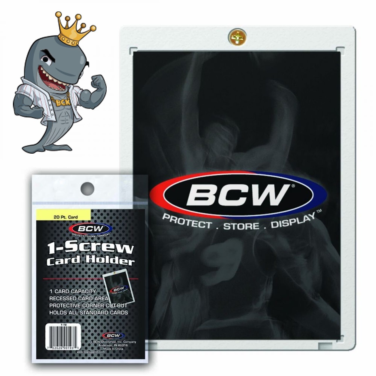BCW 1-Screw Card Holder 20pt FREE SHIP