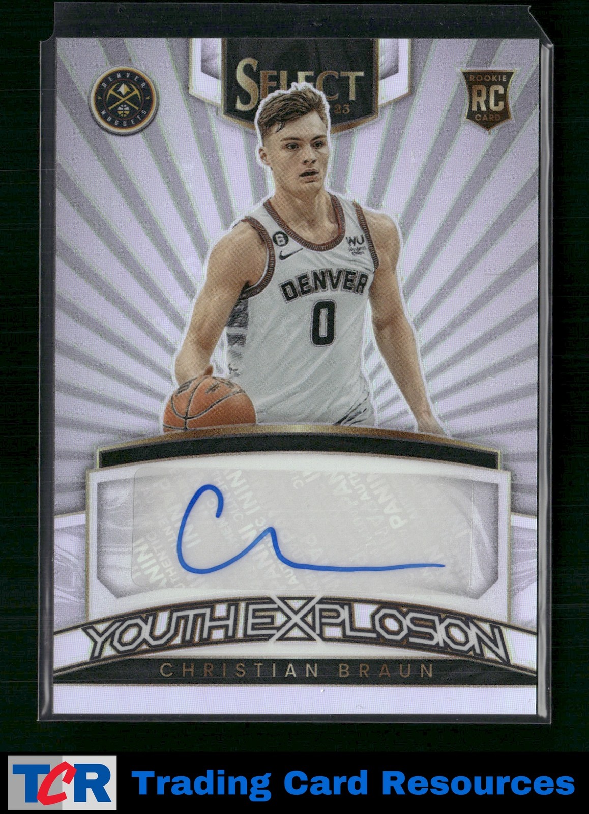 2022-23 Panini Select #YES-CHB Christian Braun Youth Explosion Signatures