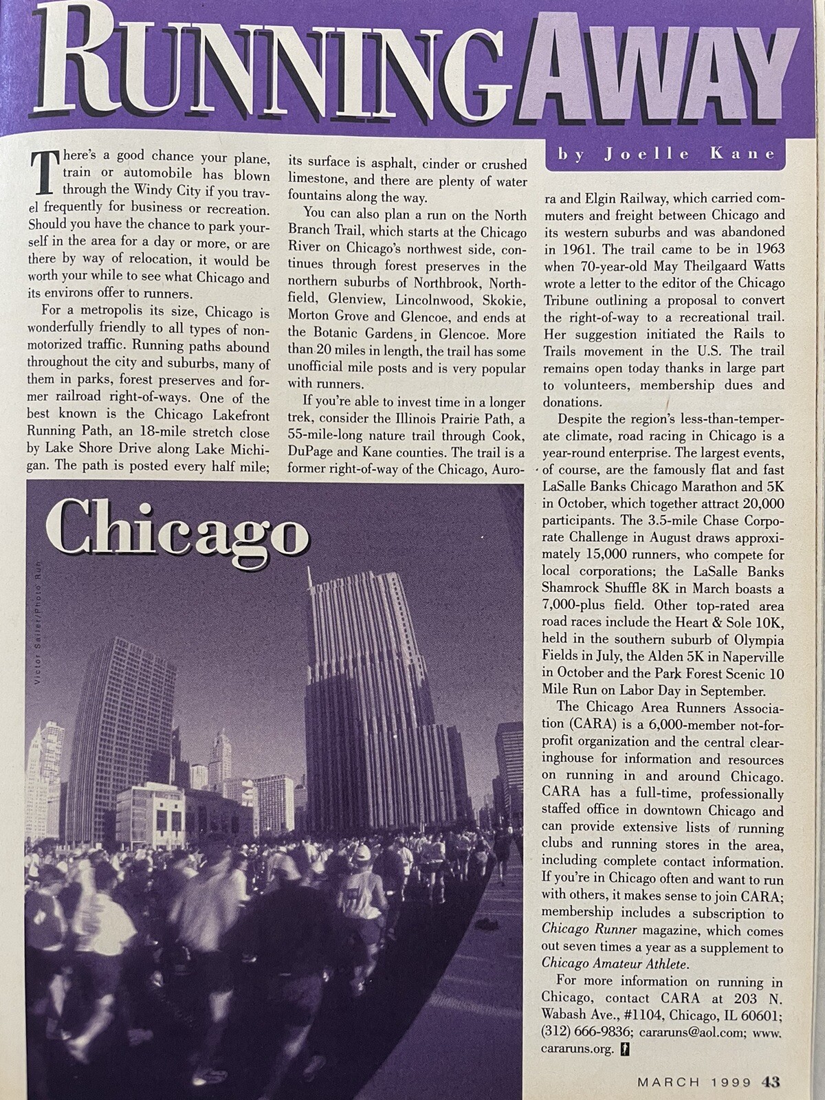 1999 Running Times Magazine March Shoe Buyer Guide, Nike ad