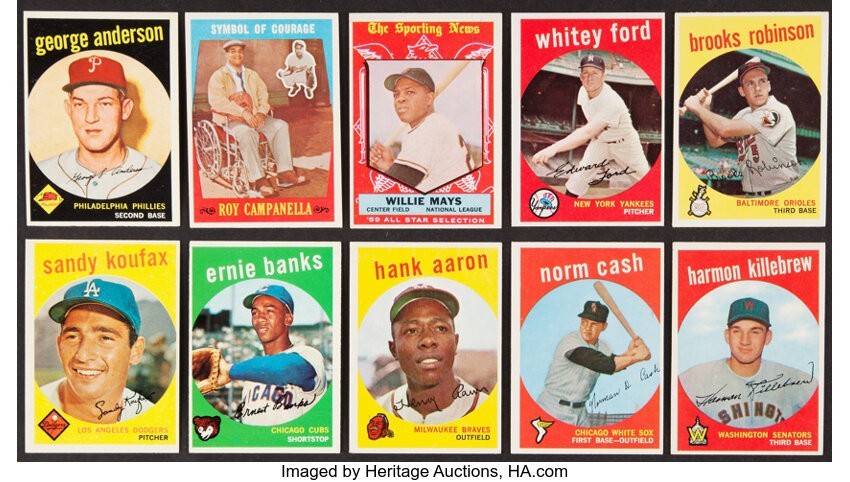 1959 Topps Baseball You Pick 250 – 550 -PRICING BASED ON CONDITION