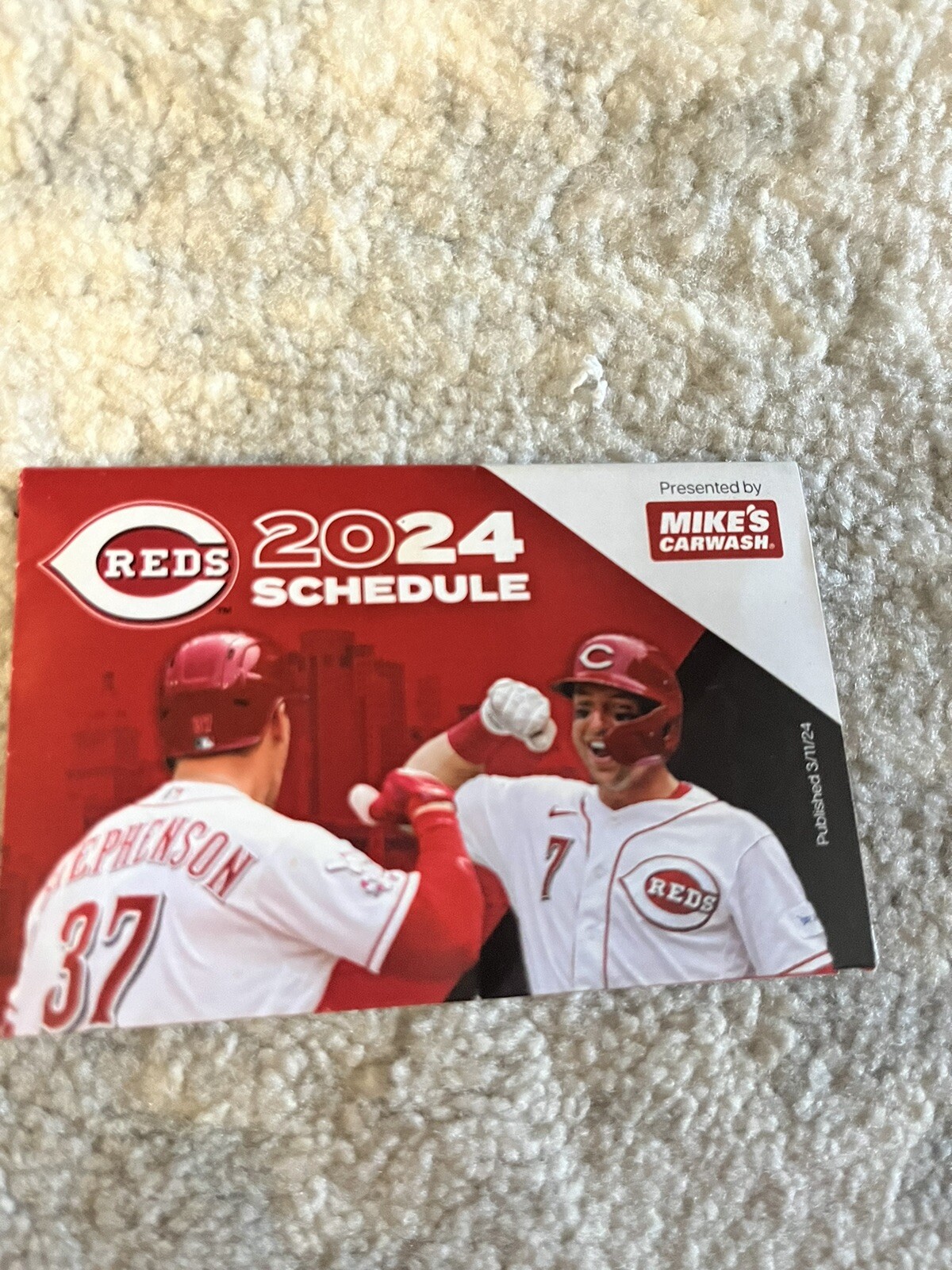 2024 Cincinnati Reds Regular Season Pocket Scedule