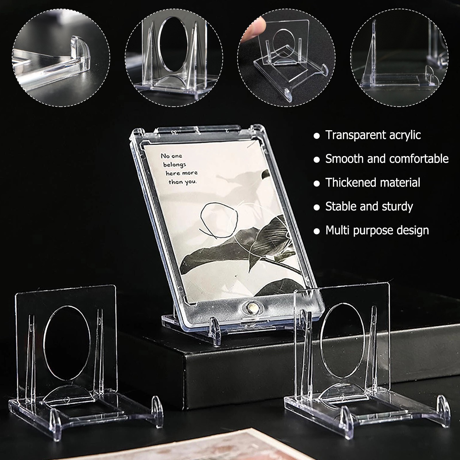 5PCS Easel Stands for Displaying Cards Photos Plates Ornament Display Holders