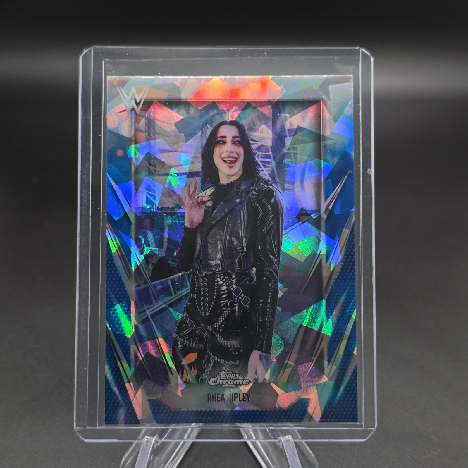 2026 WWE Topps Chrome Sapphire Rhea Ripley Base #20