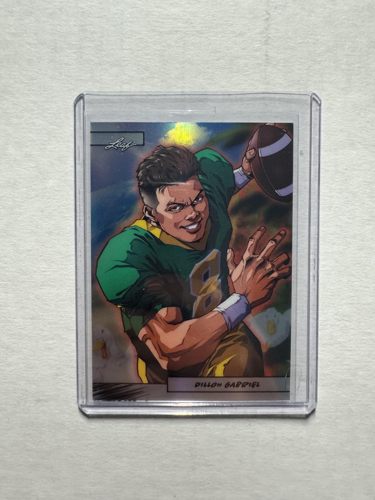 Dillon Gabriel 2025 Leaf Metal Anime Nation #ANB-47 Manga Silver Prismatic /99