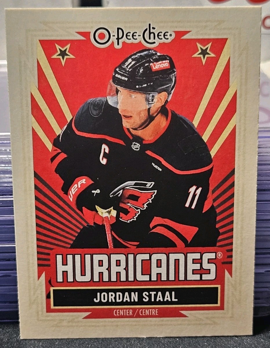 25-26 O-Pee-Chee Jordan Staal Retro Variant 🚨🚨🚨 Carolina Hurricanes
