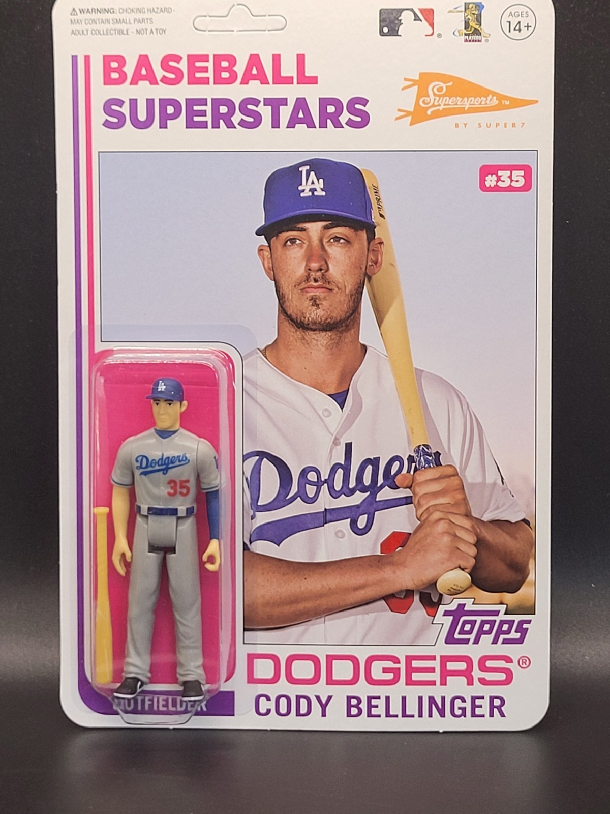 2020 Topps Big League Baseball Super7 Action Figure Cody Bellinger – Dodgers