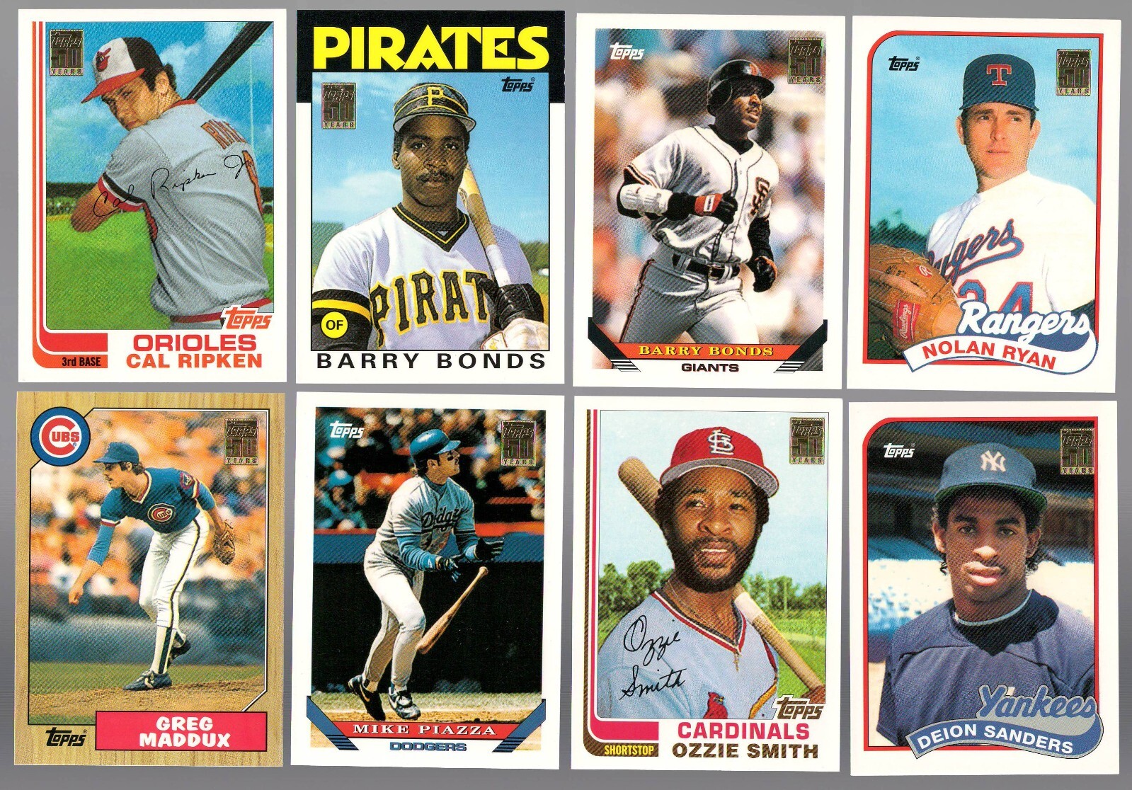 2001 Topps Traded Reprint Subset Single Base Cards #T100-T144