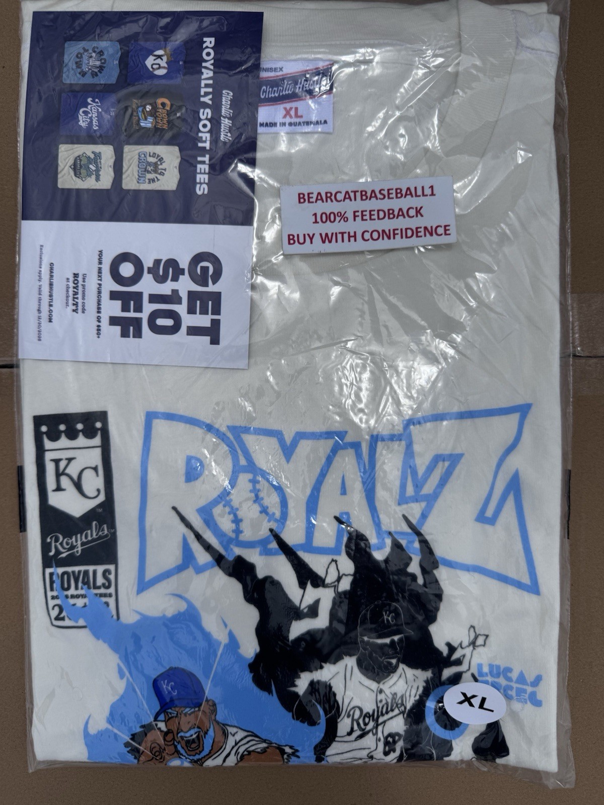 ⚡️SIZE XL ⚡️ KANSAS CITY ROYALS ERCEG & ESTEVEZ ANIME T-SHIRT 5-23-26 SGA NIB