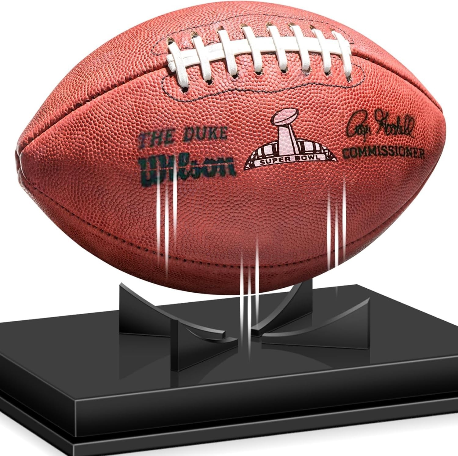 Clear Cube Football Holder – Durable Construction