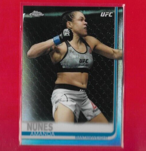 2019 Topps Chrome AMANDA NUNES Image Variation Card, UFC Women Bantamweight #100