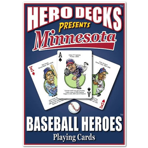MLB Baseball Hero Decks Caricature 52 Playing Cards rare custom Parody art