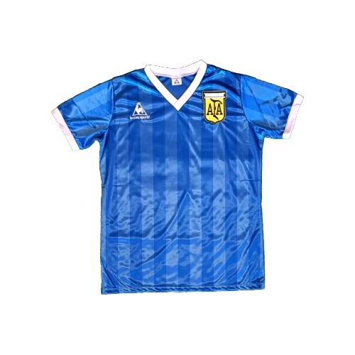 Argentina Away 1986 Soccer Jersey Hand Of God Maradona
