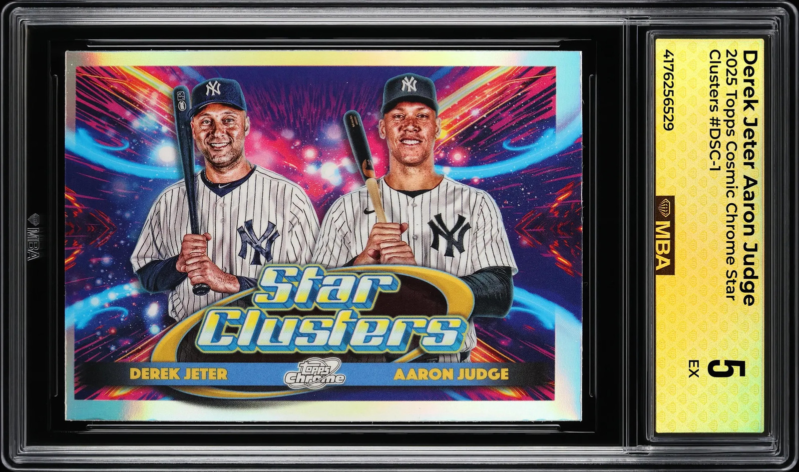 2025 Topps Cosmic Chrome Star Clusters Derek Jeter Aaron Judge #DSC-1 MBA 5