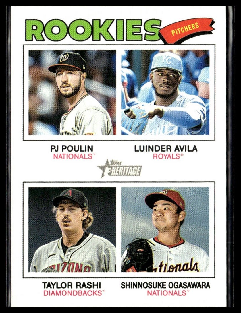2026 Topps Heritage 391 Poulin Avila Rashi Ogasawara RC Short Print SP