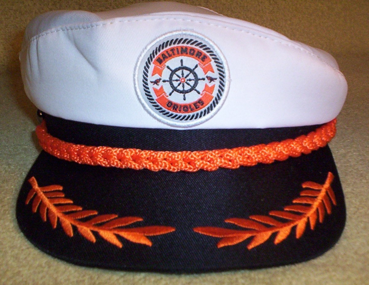NEW MLB BALTIMORE ORIOLES ONE SIZE FITS ALL YACHT SAILOR CAP HAT 2025 GIVE-AWAY