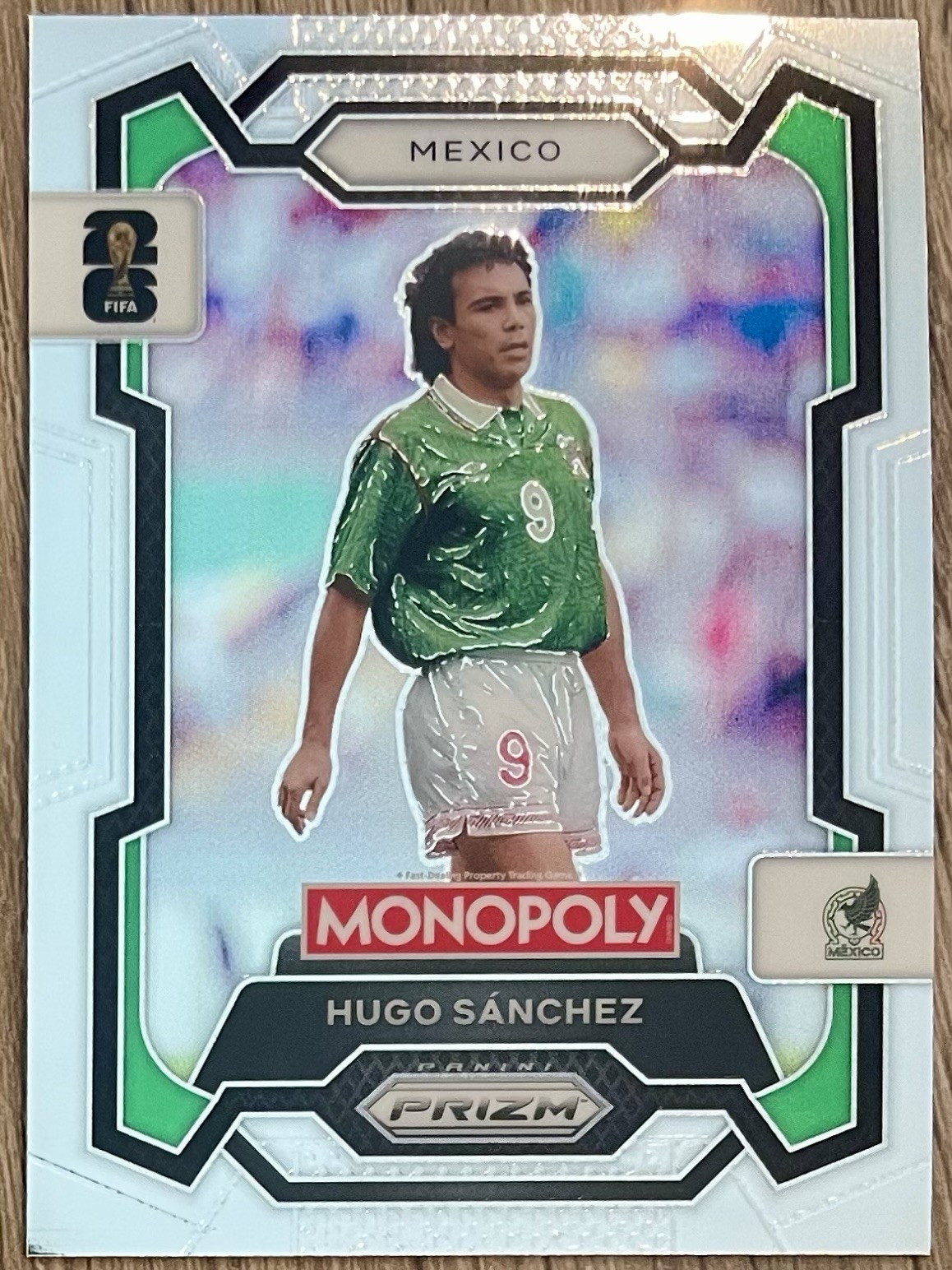 2026 Panini Monopoly Prizm FIFA World Cup #56 Hugo Sanchez Mexico