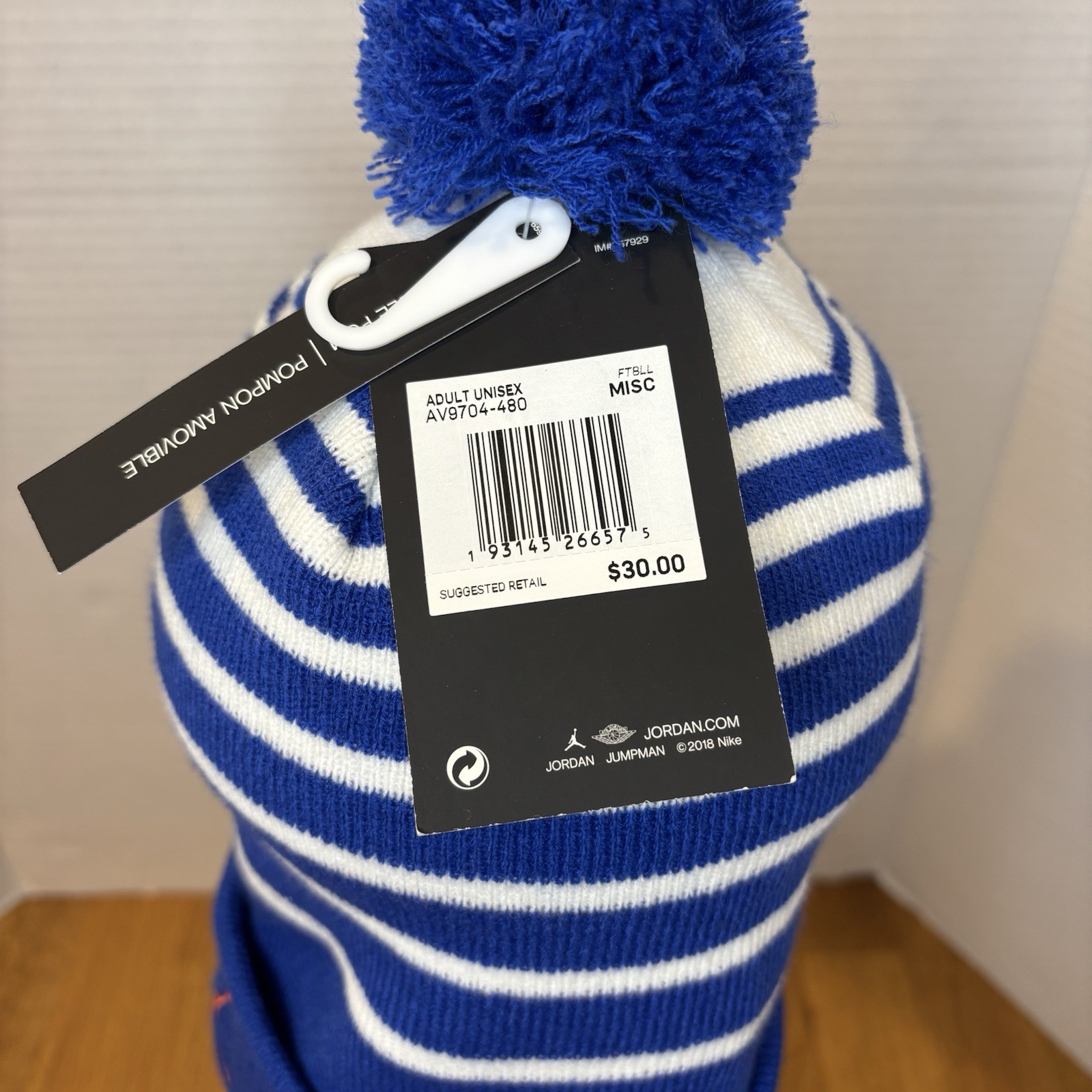 Florida Gators Team Issued Beanie Hat Winter Knit Cap Blue Jordan Football NEW