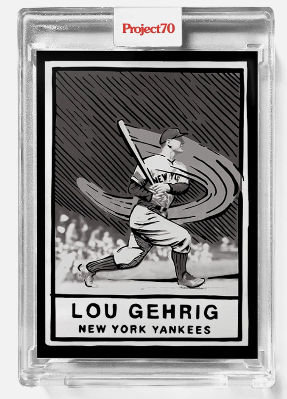 2021 Topps Project 70 Lou Gehrig #250 by Joshua Vides PR: 2,356