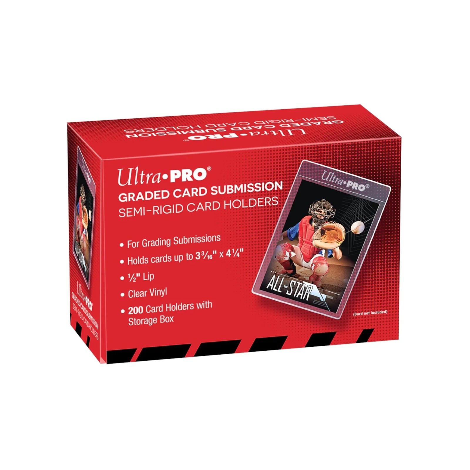 Box of (200) ~ Ultra Pro Semi-Rigid Holders for Graded Card Submissions ~ New!