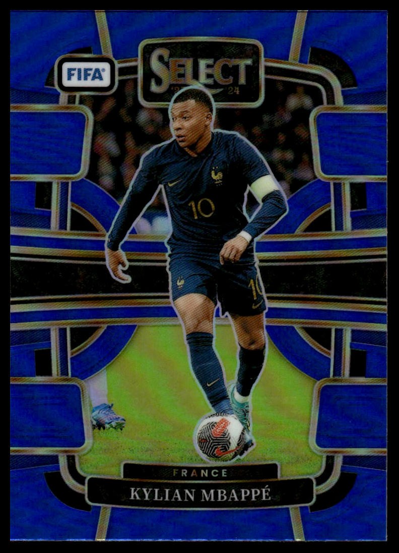 2023-24 Panini Select FIFA #80 Kylian Mbappé Blue