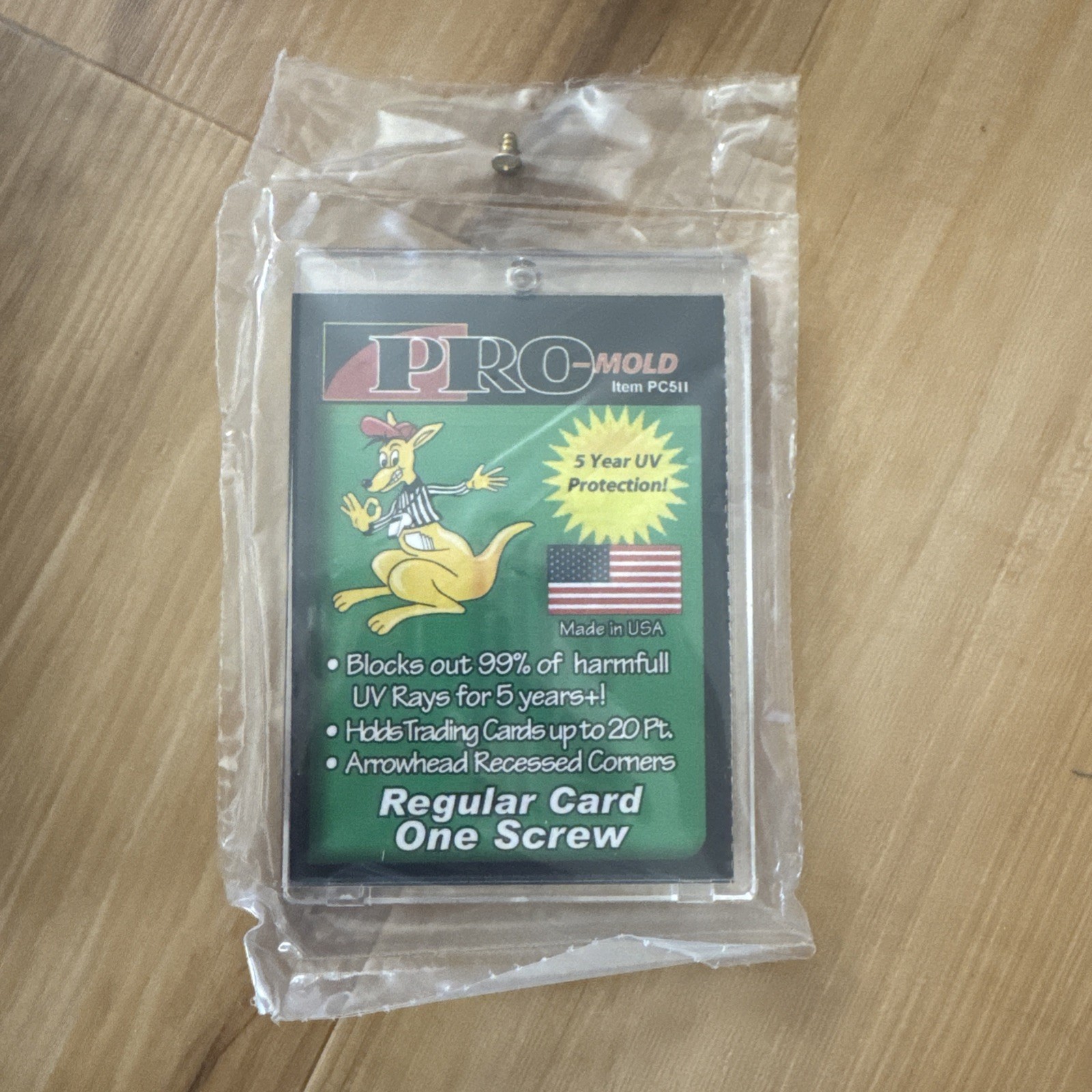 12 PRO-MOLD ONE SCREW SCREWDOWN REGULAR CARD HOLDERS 1 SCREW 20pt ARCHIVAL SAFE
