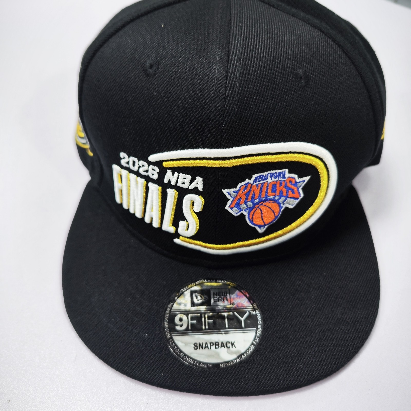 New York Knicks 2026 NBA Champions Locker Room Hat NewEra Replica-Black
