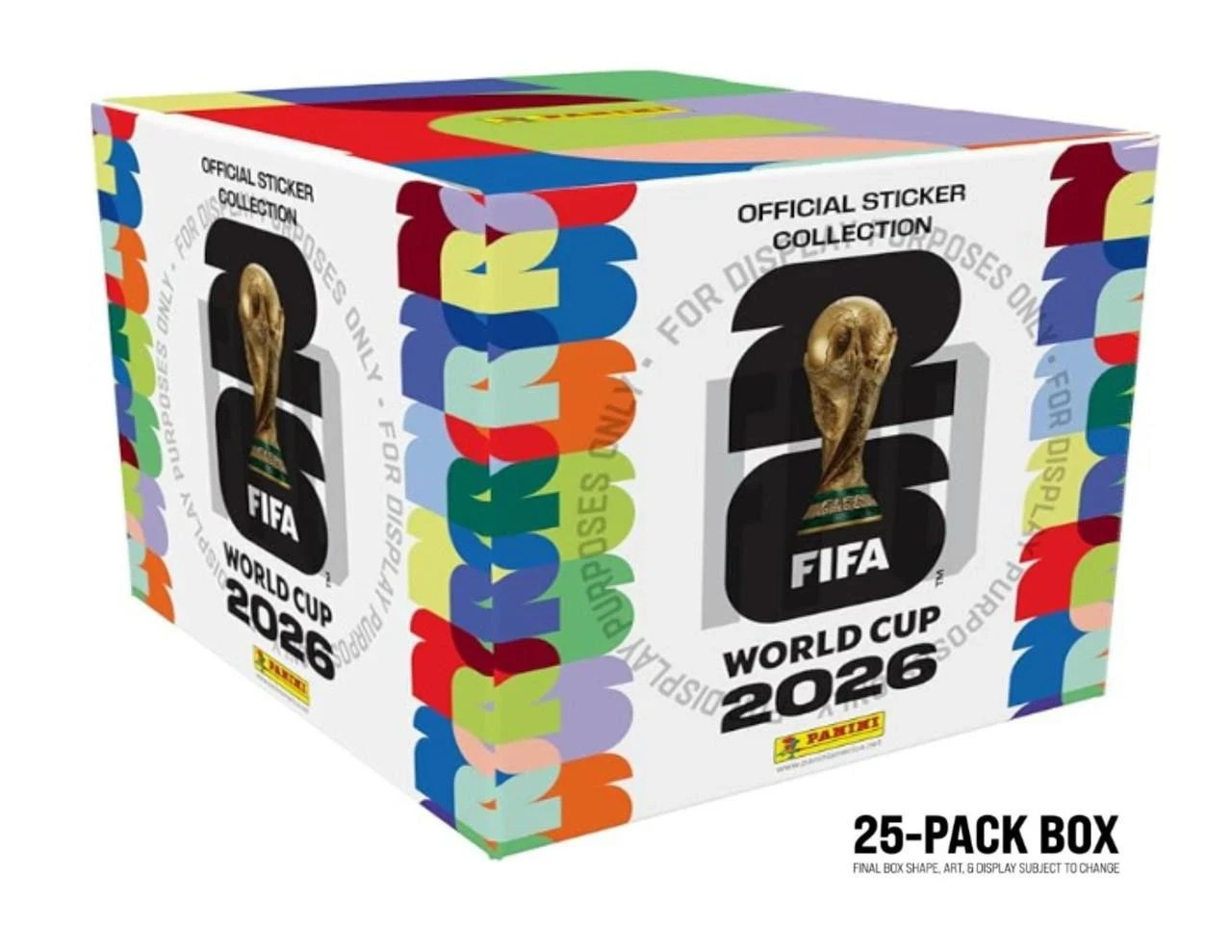 2026 Panini FIFA World Cup Soccer Sticker 25-Pack Box #XWF