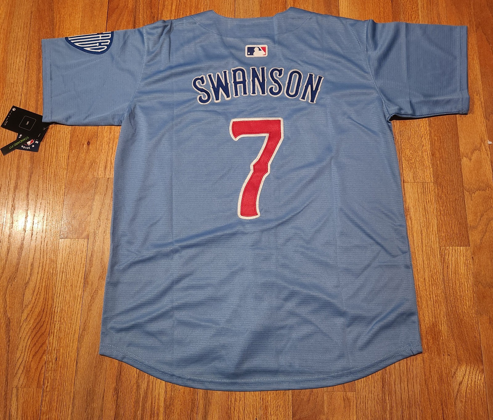 adult size dansby swanson #7 chicago cubs S-2XL regular fit new stitched blue