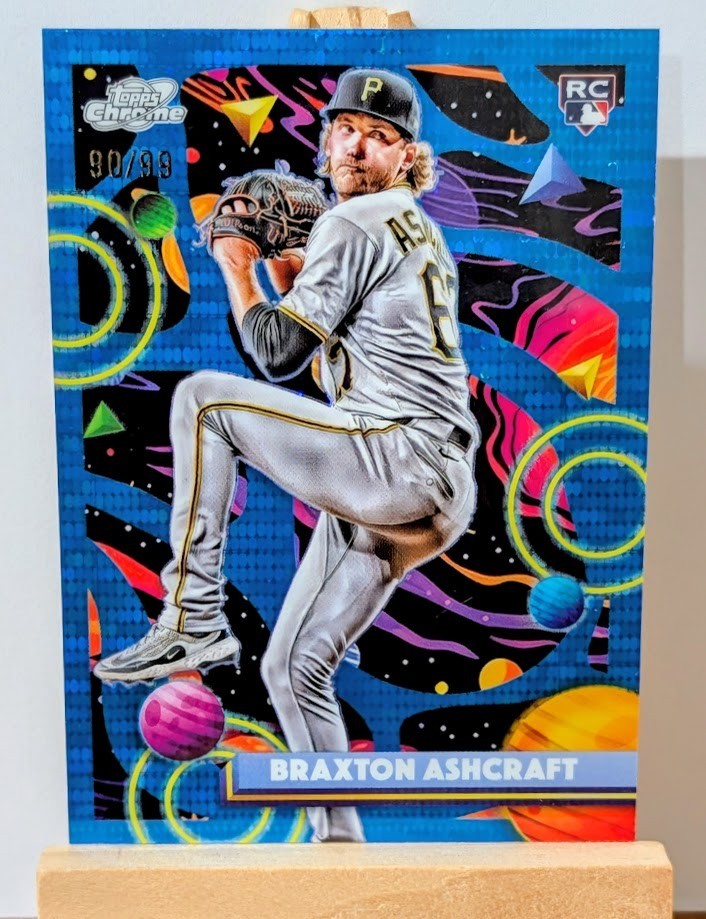 2025 Topps Cosmic Chrome Braxton Ashcraft Blue Moon Refractor RC #d /99
