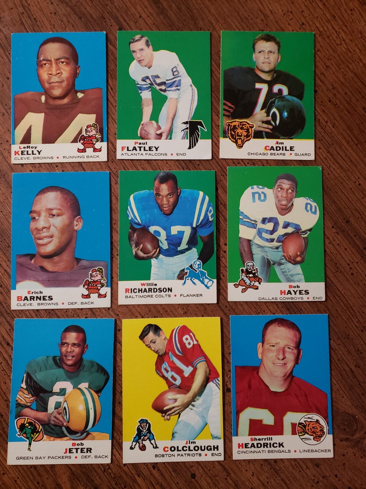 1969 TOPPS FOOTBALL YOU PICK #1 – #200 ****FREESHIPPING****