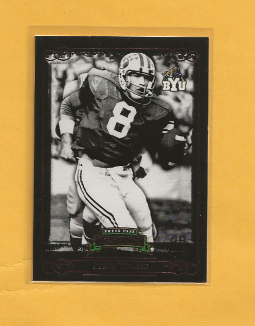 2008 Press Pass LEGENDS BRONZE #56 Steve Young 49’ers HOF #931/999