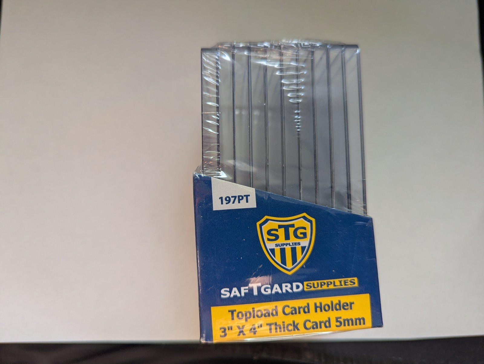 10 SafTGard Premium Thick Topload Card Holders 5MM 198 Pt – 1 Pack of 10