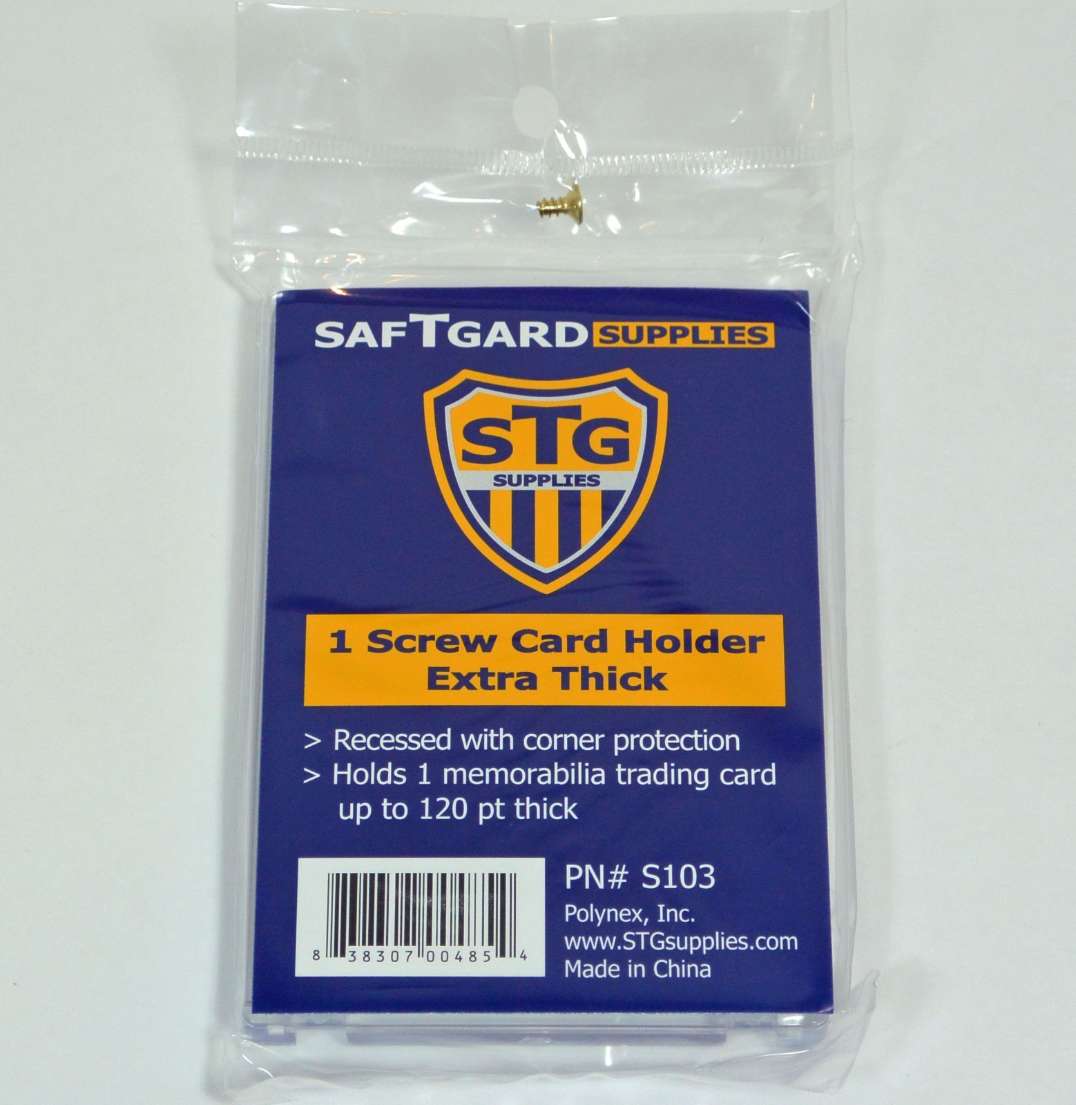 Sat-T-Gard One Screw Real Thick 120 pt Card Holder Screwdown x 5 (S103)
