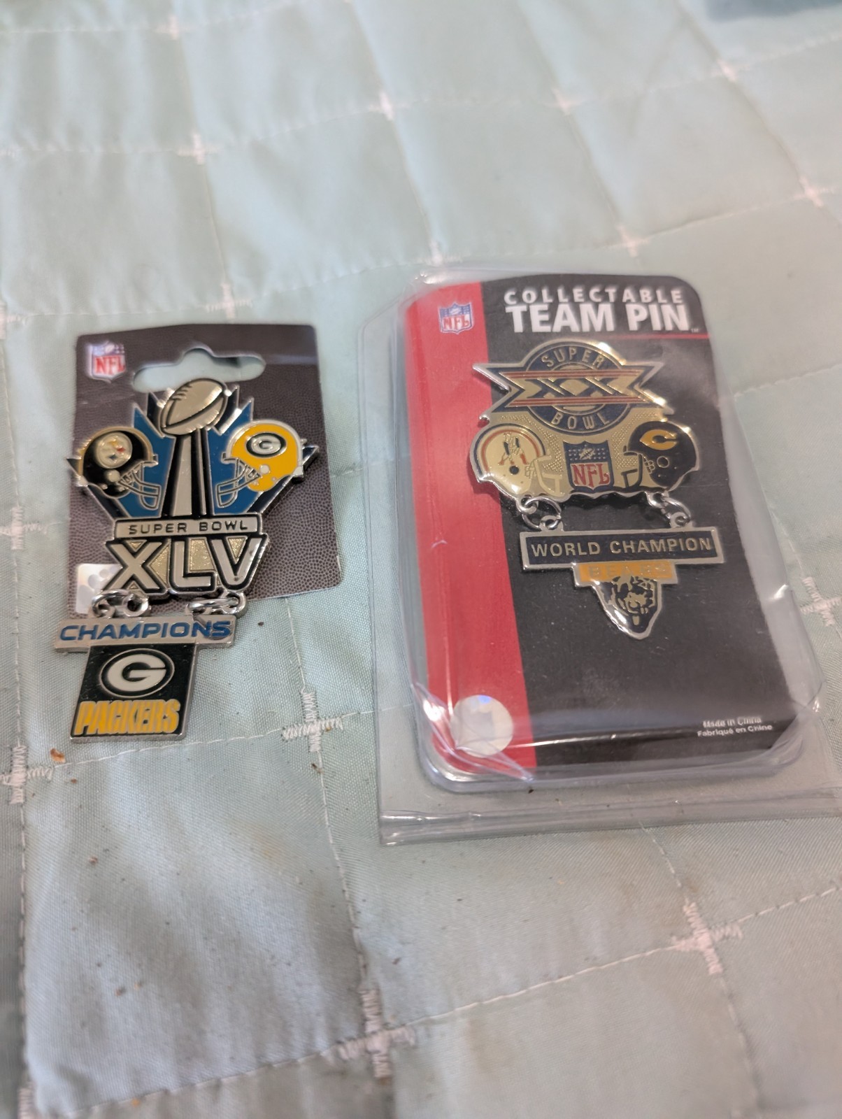 Super Bowl XLV + XX Commemorative Dangler Pin Buyer Gets Both Pins