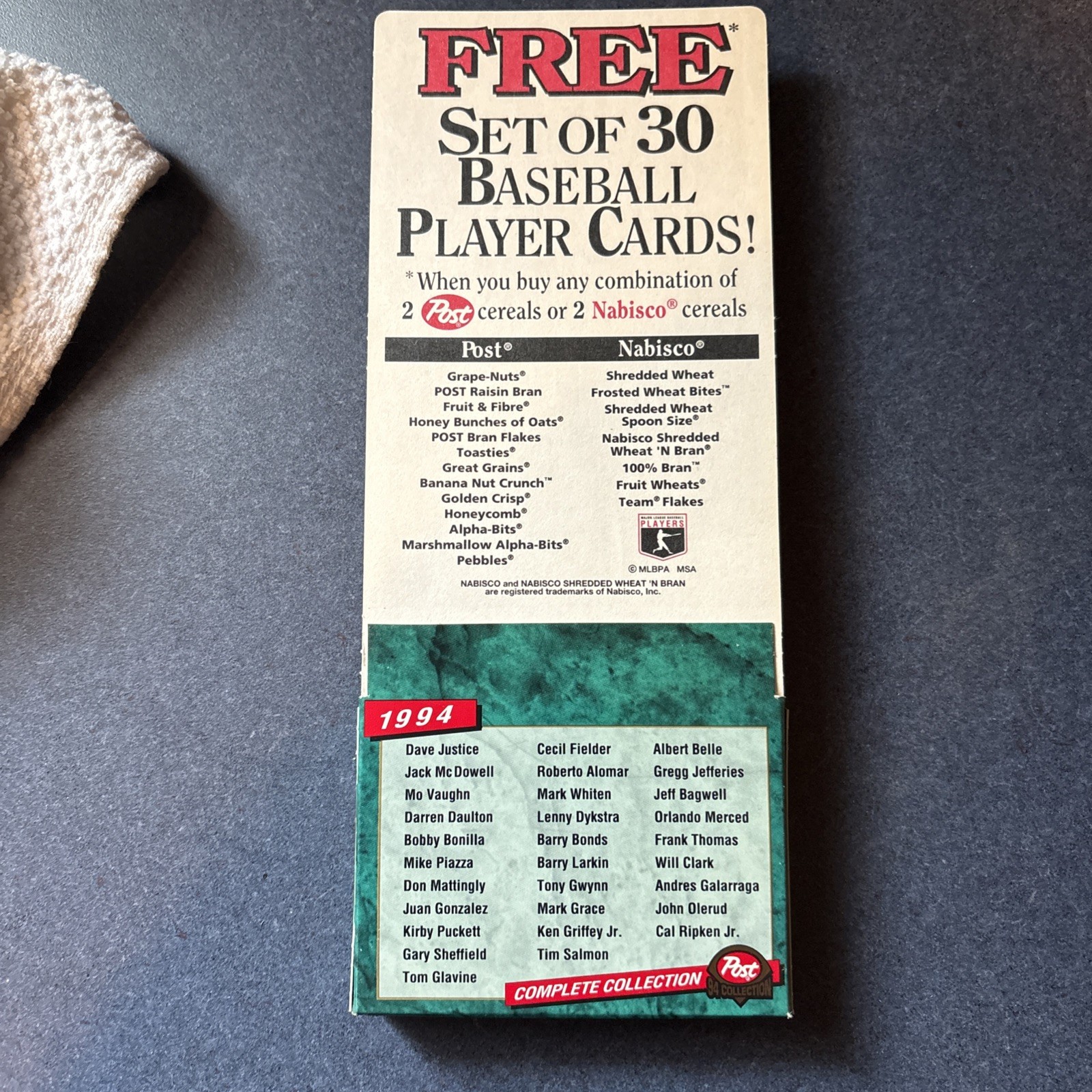 1994 Post Baseball Collector Cards Complete Sets – SEALED