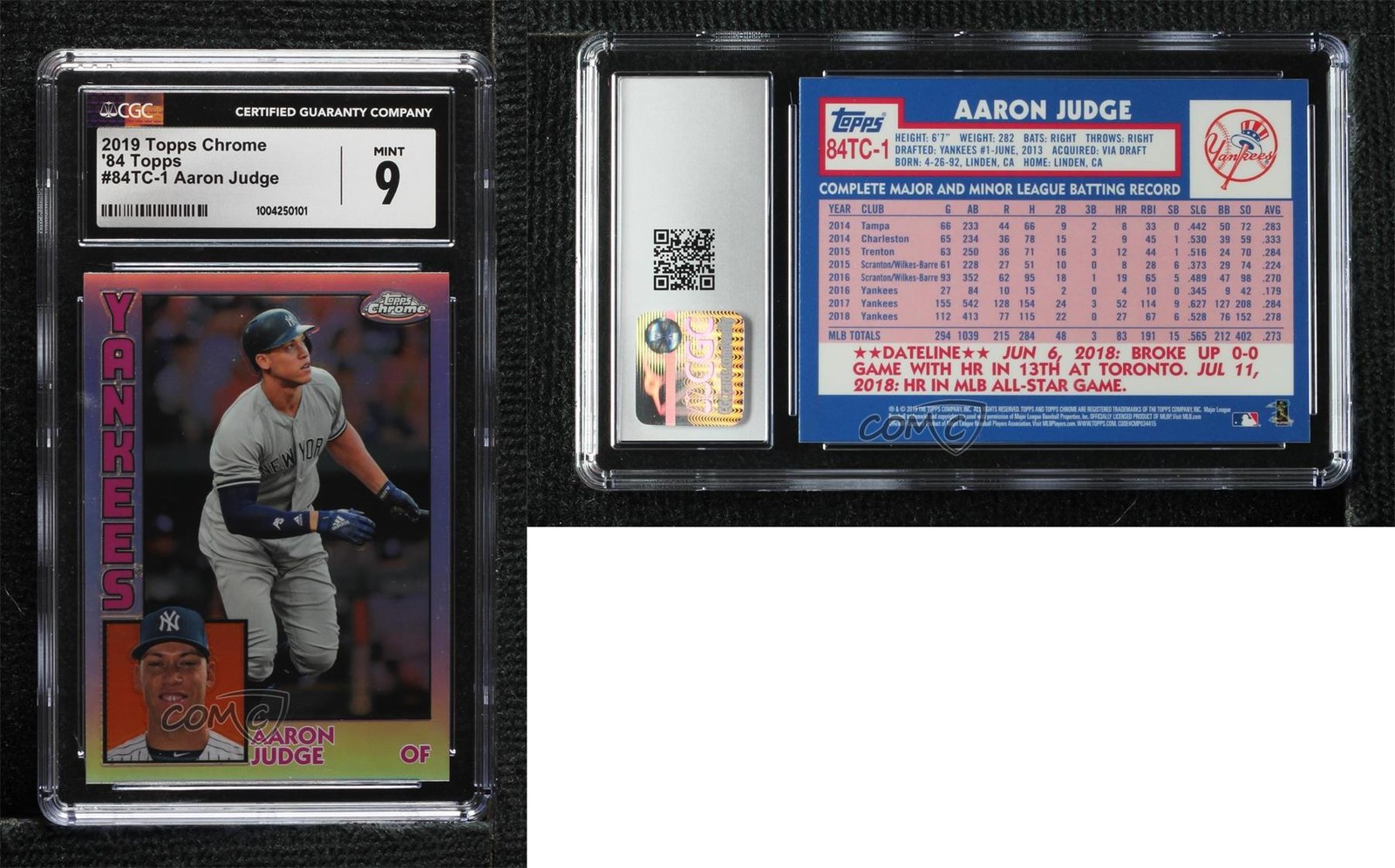 2019 Topps Chrome 1984 Topps Refractor Aaron Judge #84TC-1 1o19