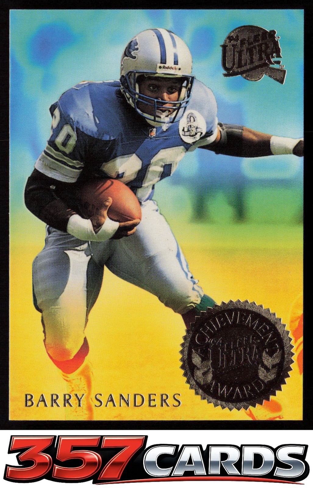1994 Fleer Ultra Football Barry Sanders Ultra Achievement Awards #6