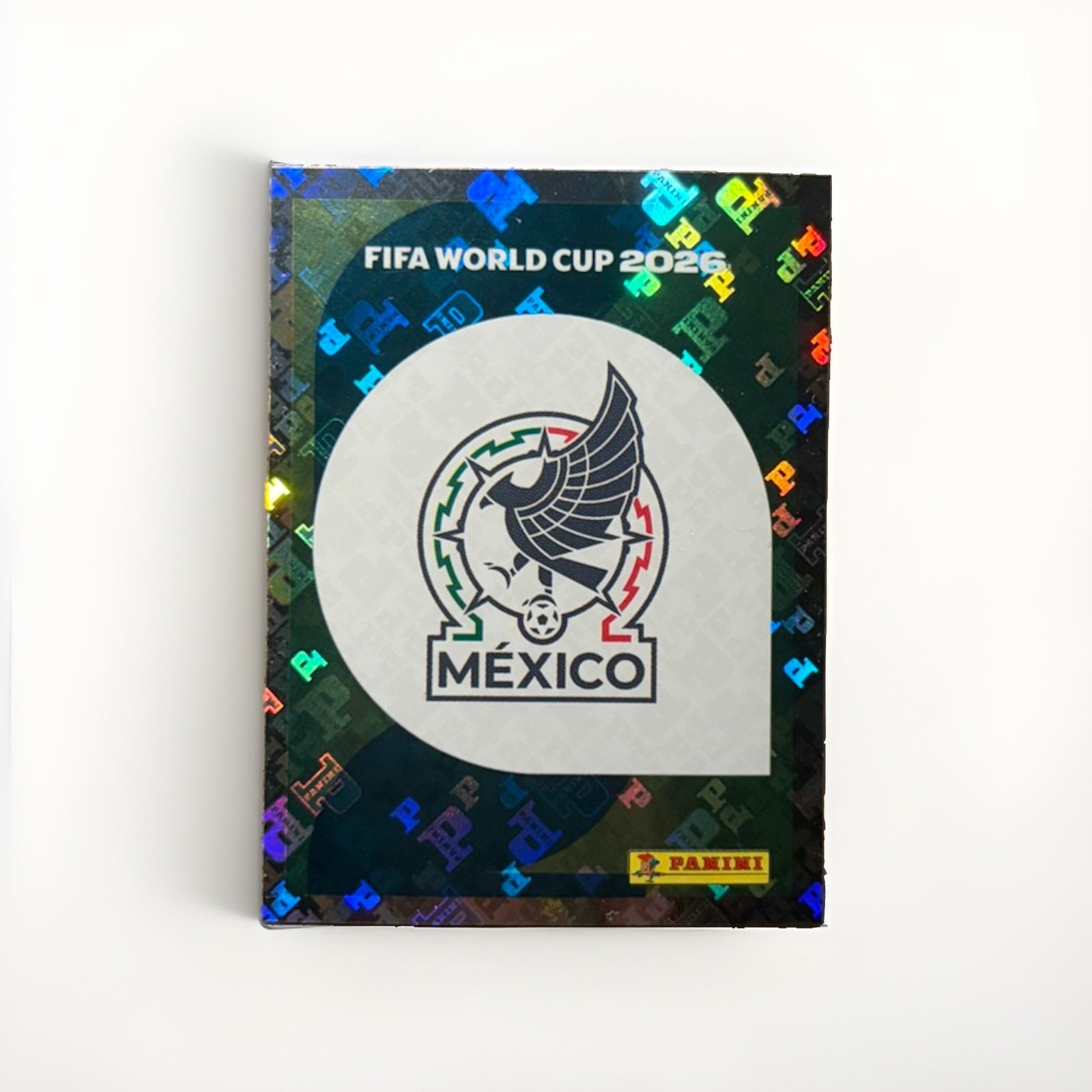 2026 Panini FIFA World Cup Mexico Emblem Holographic Foil Sticker MEX 1 NM