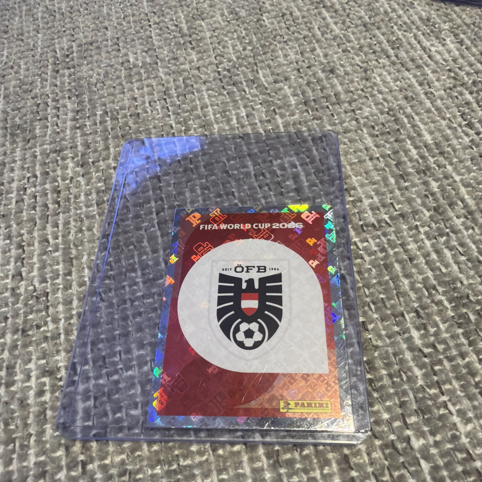 FIFA World Cup 2026 Panini Austria Badge Sticker AUT 1 Holographic