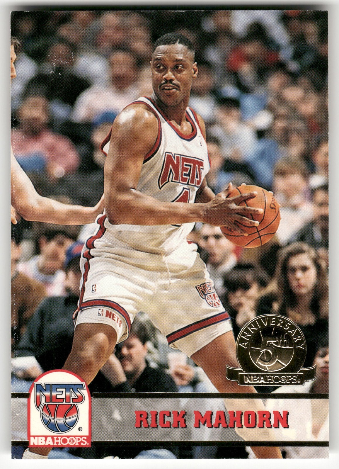 1993-94 Hoops #372 Rick Mahorn Fifth Anniversary Gold