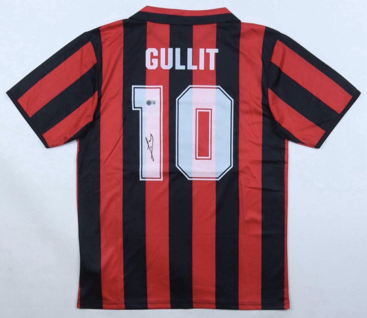 Ruud Gullit AC Milan Signed Kappa Jersey (Beckett Hologram COA)